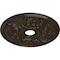 Ekena Millwork Acanthus Twist Medallion (Canopies up to 8 3/8"), 23 5/8"OD x 4 5/8"ID x 1 7/8"P, Stone Hearth CM23ACSHC - alternate 4